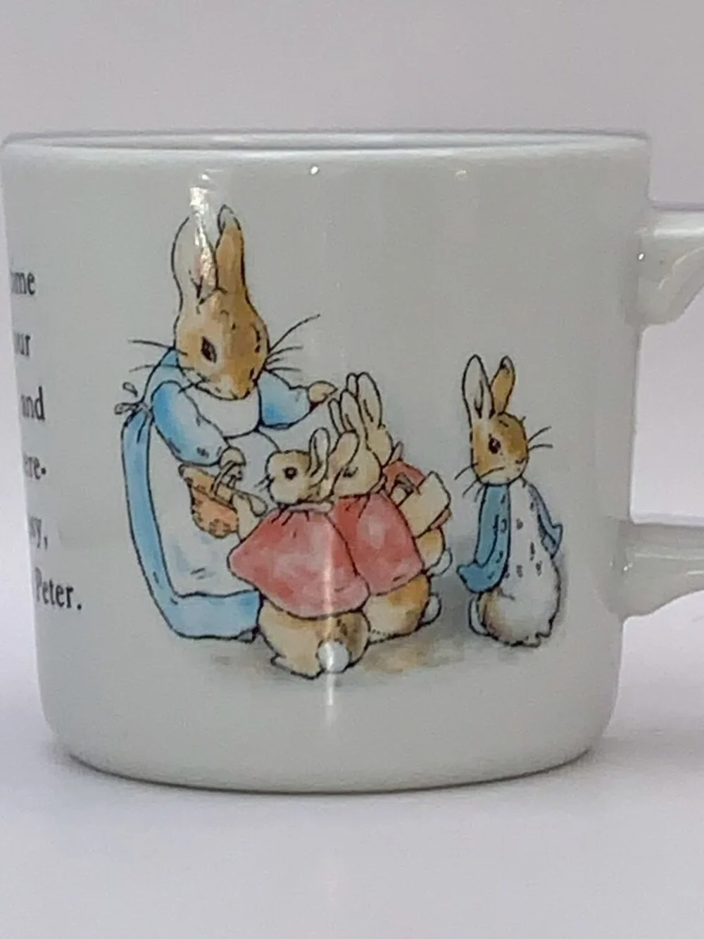 1991 Peter Rabbit‎ Beatrix Potter Wedgwood Child's Set Mug Plate Bowl NOS in Box